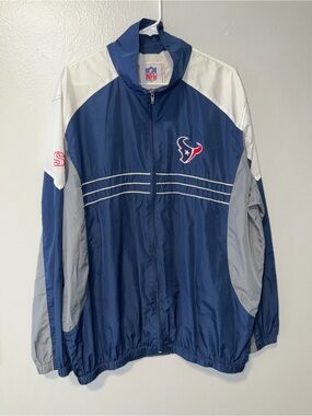 NFL Houston Texans Navy, White & Gray Team Windbreaker